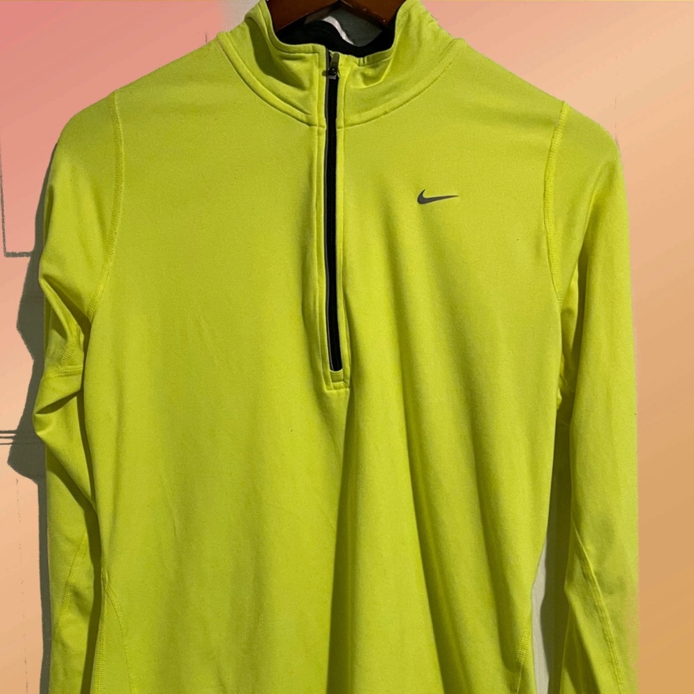 Lime green Nike shirt